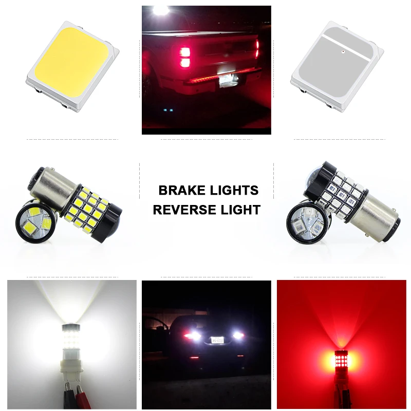 2*1157 BAY15D P21/5W Led 39smd Автомобильная Высокая мощность задний фонарь стоп/Задний