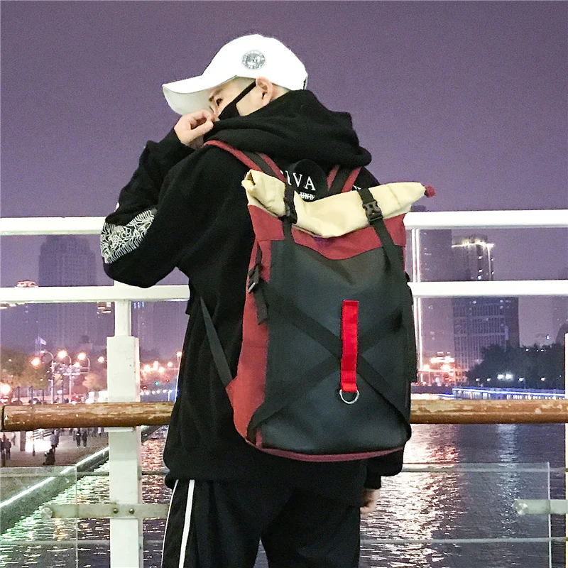 Harajuku уличная мода рюкзак для женщин мужчин корейский Полный водостойкий хип-хоп