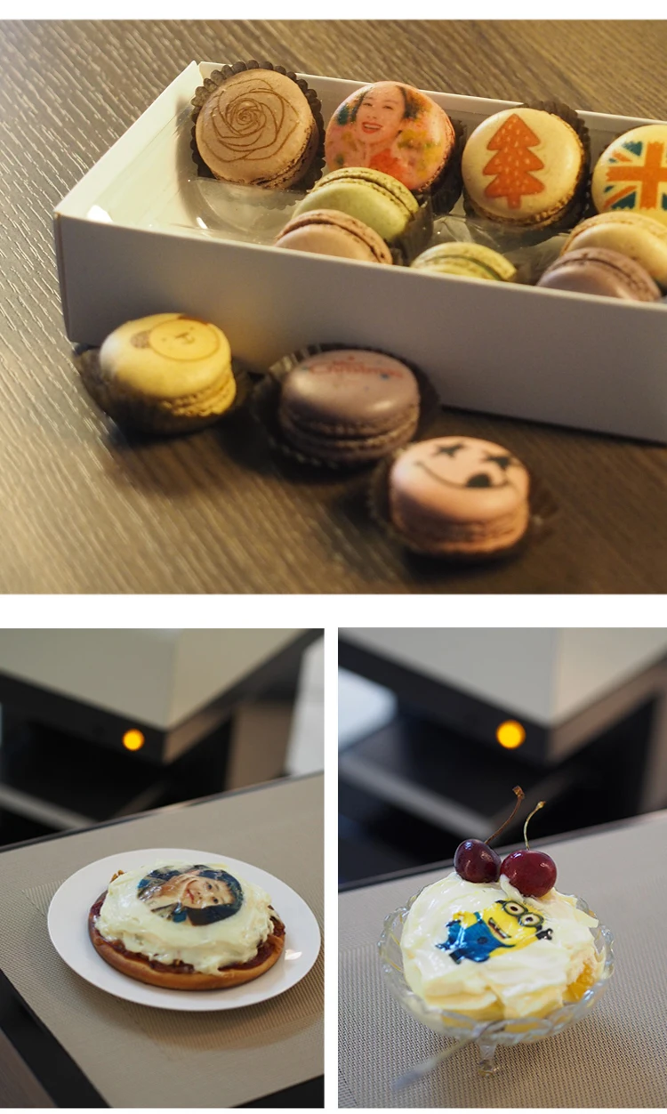 マカロンカップケーキ食品プリンタカプチーノ後半アート 3d コーヒープリンタ Milktea コーヒーフラットベッドプリンタ機 5 Off マカロンカップケーキ食品プリンタカプチーノ後半アート 3d コーヒープリンタ Milktea コーヒーフラットベッドプリンタ機 5 Off