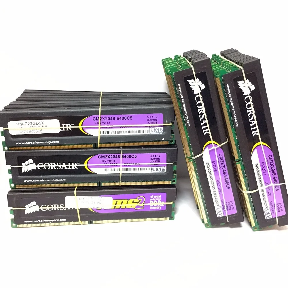 CORSAIR 2 Гб DDR2 PC2 6400 800 МГц памяти ПК Оперативная память модуль компьютер ОЗУ