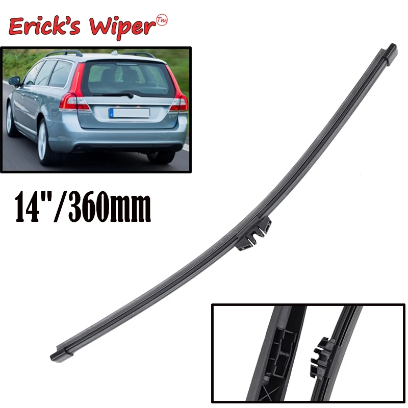 

Erick's Wiper 14" Rear Wiper Blade For Volvo V70 MK3 2007 - 2014 2015 2016 Windshield Windscreen Rear Window