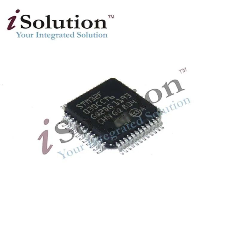 STM32F030CCT6 32-битный STM32F ARM Cortex M0 RISC 64KB флэш-2 5 V/3 3 V 48 LQFP Новый и оригинальный |
