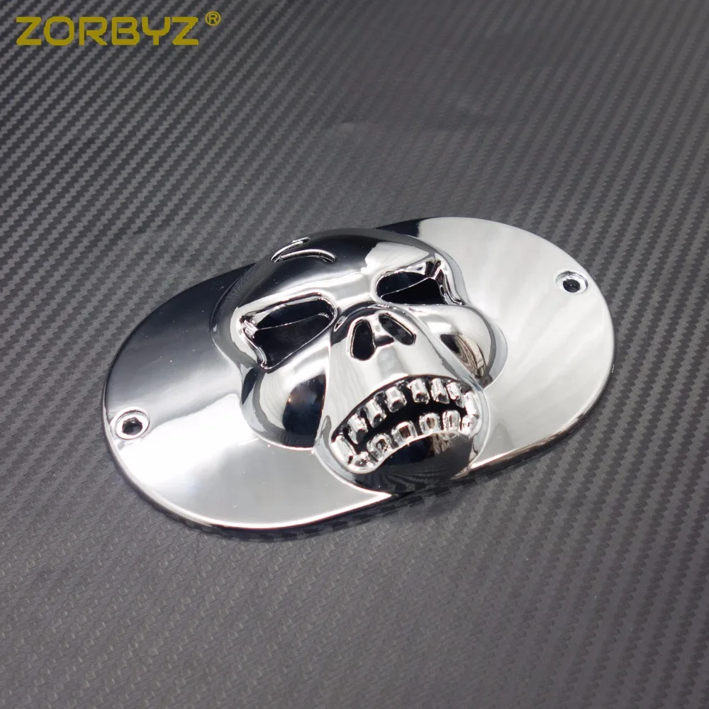 1 шт. хромированный светильник с черепом ZORBYZ маска для воротника Чехол Harley Touring