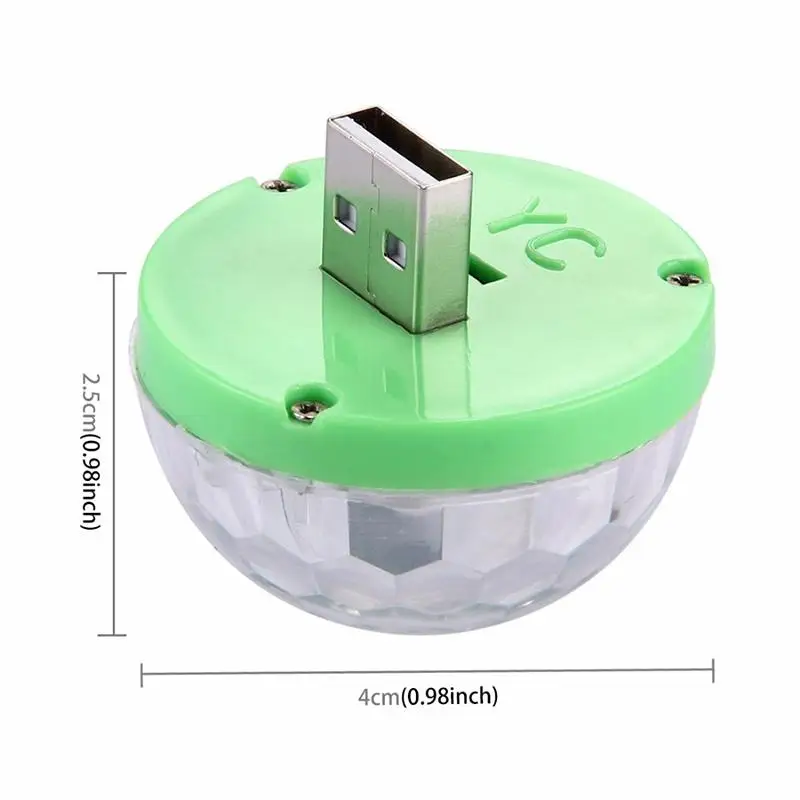 Мини USB СВЕТОДИОДНЫЙ вечерние светильник s Портативный кристалл магический шар