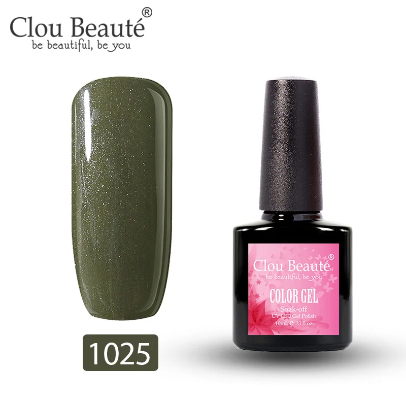 Clou Beaute Гель-лак для ногтей УФ Гибридный гвоздь Art Vernis Полупостоянный Гель-лак для ногтей 10 мл замачиваемый эмаль белый - Цвет: 1025