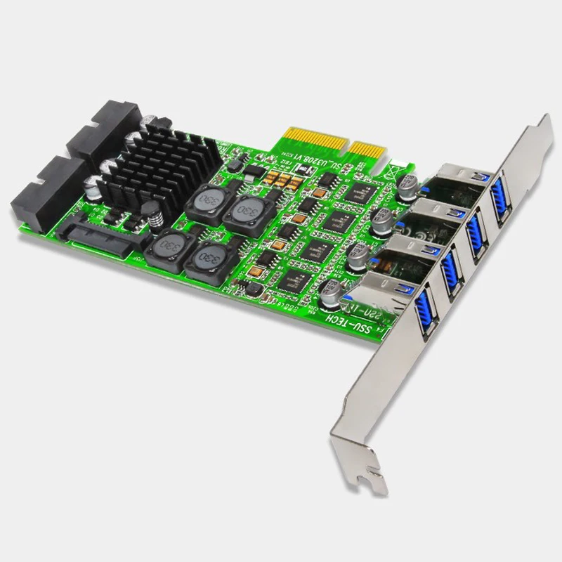 Плата расширения H1111Z PCI Express USB 3 0 PCI-E 19 Pin адаптер E к контроллер PCIE USB3.0 карта |
