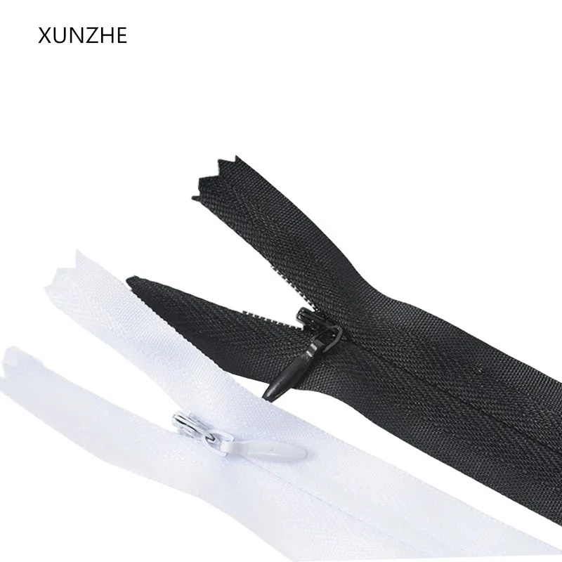 

XUNZHE, 50 шт., 25 см, черно-белые молнии, застежка-молния, нейлоновая молния для шитья одежды, пальто, пуховиков, сумок, шитья