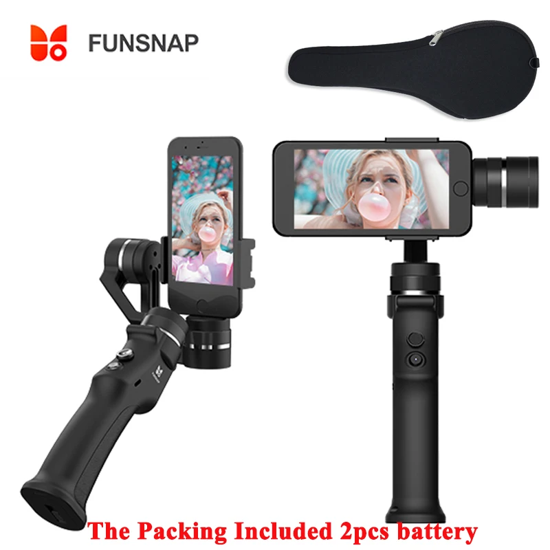 FUNSNAP захвата 3 оси ручной Gimbal стабилизатор смартфон для iPhone X 6 7 8 плюс samsung Zhiyun