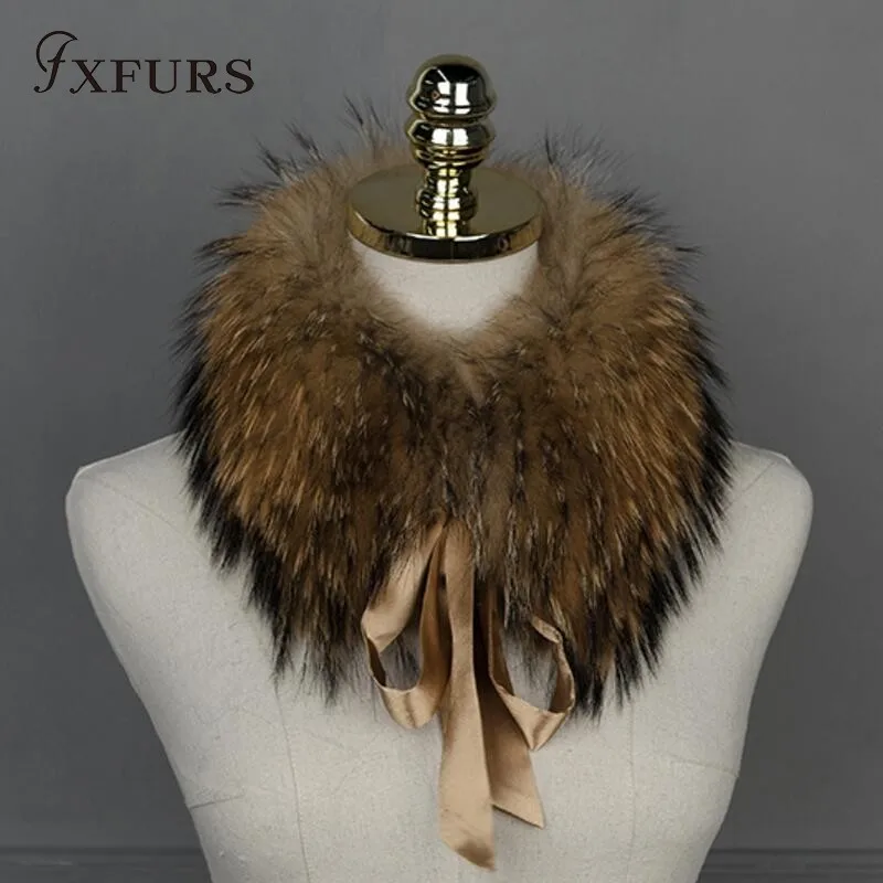 Фото Шарф-хомут FXFURS Женский, из 2020 натурального Лисьего меха, зимний, теплый, 100% №5