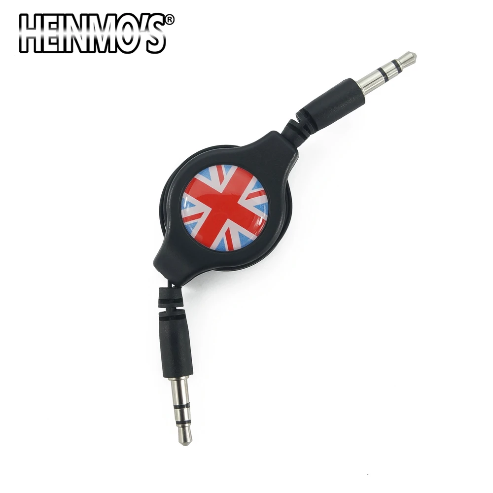 Для мини-R50 R52 R53 R55 R56 R57 R58 R59 R60 R61 F54 F55 F56 F60 Countryman автомобиля на обоих концах для подключения внешних устройств к автомагнитоле провода для MINI Cooper аксессуары - Название цвета: Red Union Jack