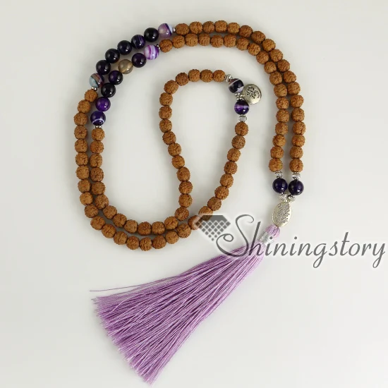 Буддийский браслет семена Бодхи mala 108 оптовая продажа чехлы индуистские