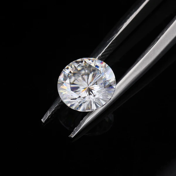 Муассанит для ювелирных изделий с огранкой из чистого белого цвета 11 мм 5 карат 16