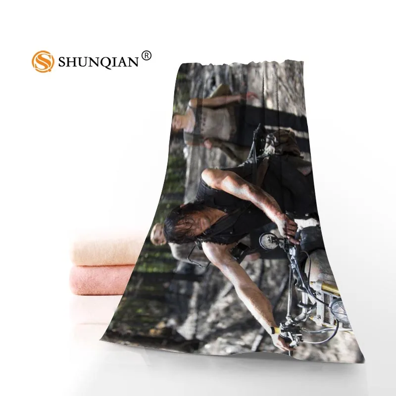 

Face Towel/Bath Towel Custom Norman Reedus Microfiber Hair/Face/Shower Towels Size 35x75cm, 70x140cm