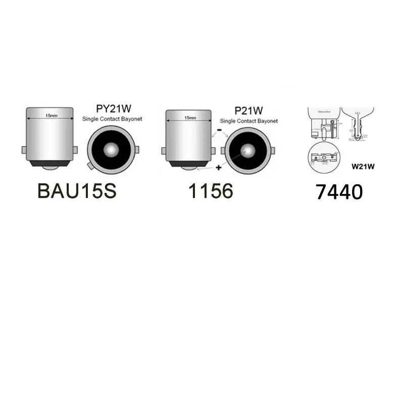 Двухцветный СВЕТОДИОДНЫЙ рулевой фонарь BUA15S 1156 7440 2835 42 SMD белый и желтый для руля