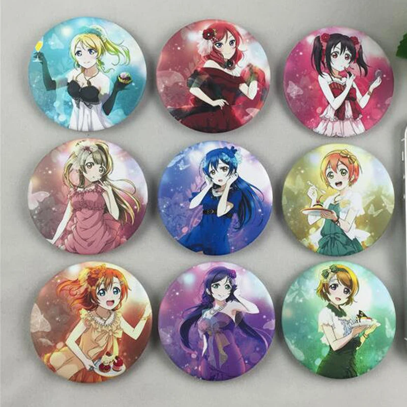 9 шт./компл. значок аниме Love live Lovelive Minami Kotori Ayase Eli Sonoda Nozomi брошь значок больше стилей значок Kawai анимация