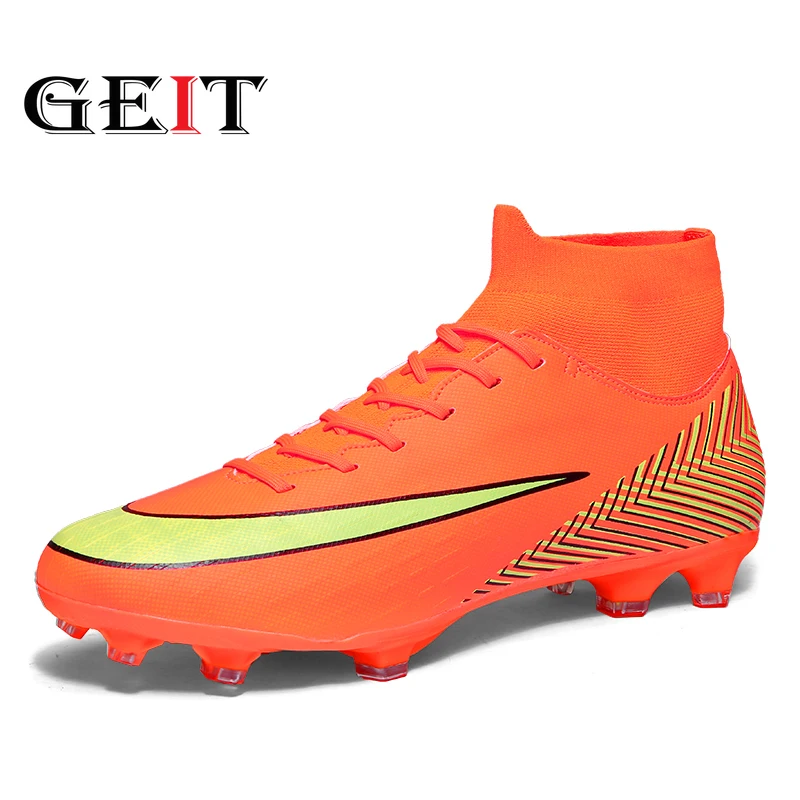 2019 новые взрослые мужские уличные футбольные бутсы высокие тренировочные