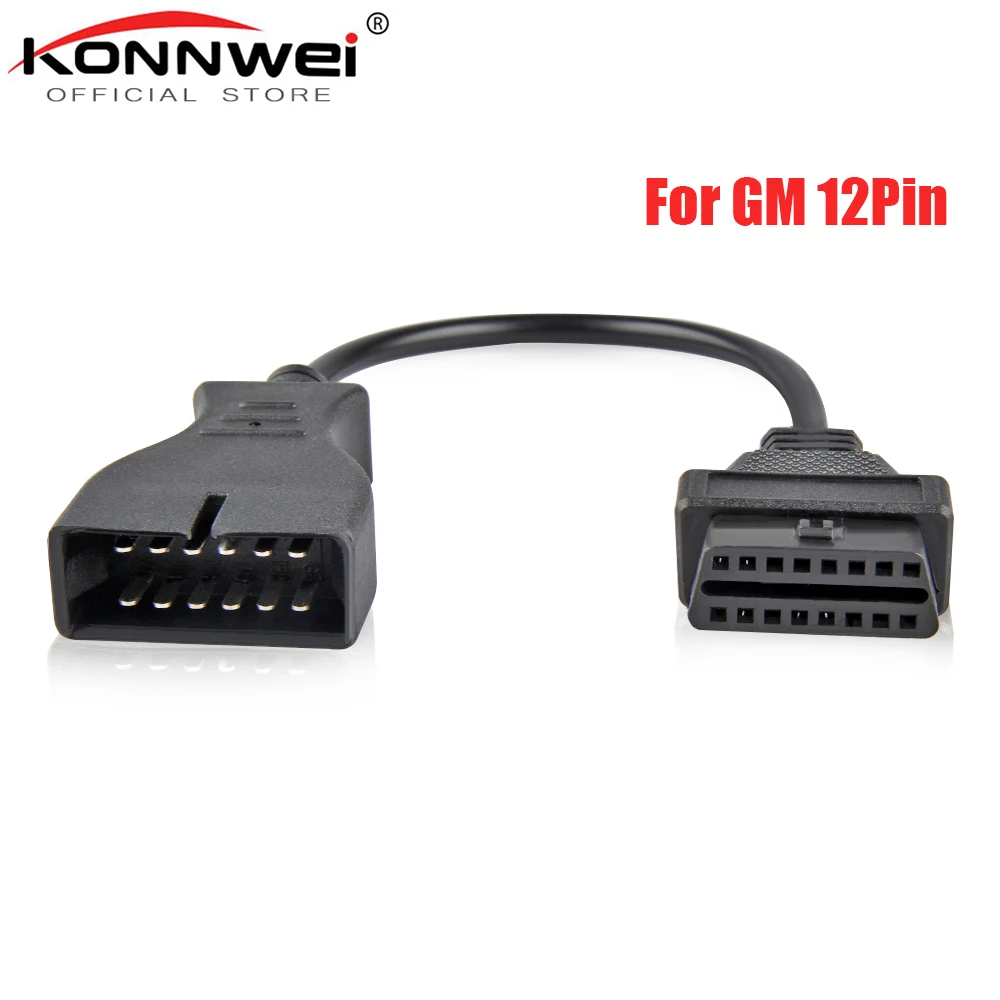 Best GM12 OBD2 Adapter Cable For Pin ODB2 Connector To OBD II 16Pin Car Diagnostic Tool GM 12 Diagnosis | Автомобили и мотоциклы