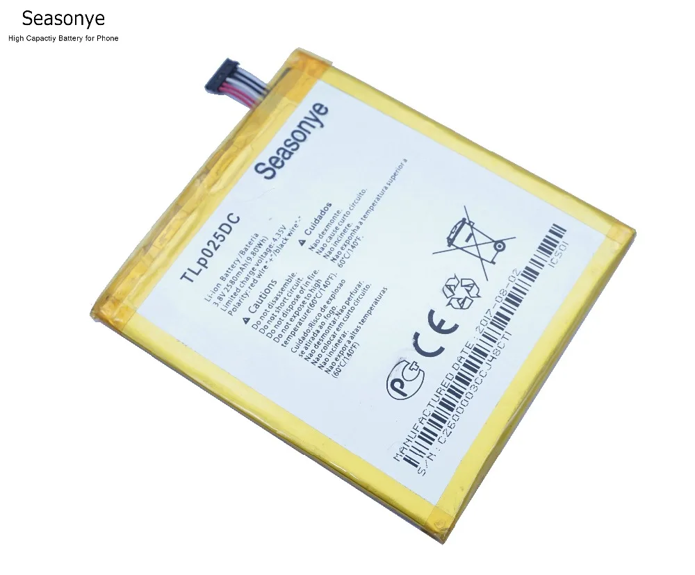 Seasonye 3x TLP025DC 2580 мАч батарея + отвертка инструменты для Alcatel Pixi 4 6 0 OT 9001A 9001X 9001D 8050D