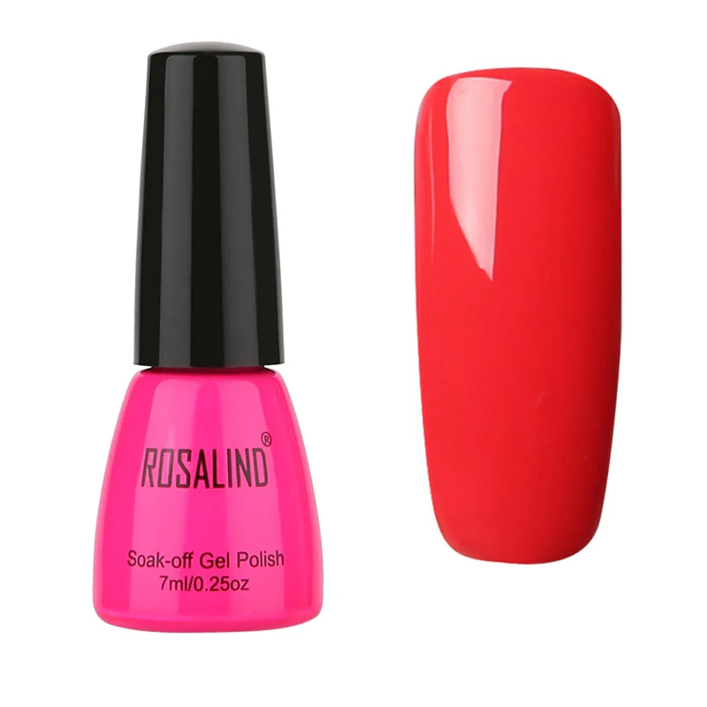 ROSALIND 7ML Gel Nail Polish Art Manicure Primer Acrylic Lacquer UV Lamp Poly Soak off Nails Accessorie | Красота и здоровье