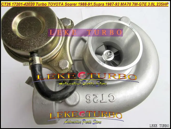Бесплатная доставка Турбокомпрессор CT26 17201 42020 42030 для TOYOTA SUPRA 1987 93SOARER 1988 1991 MA70 7M GTE