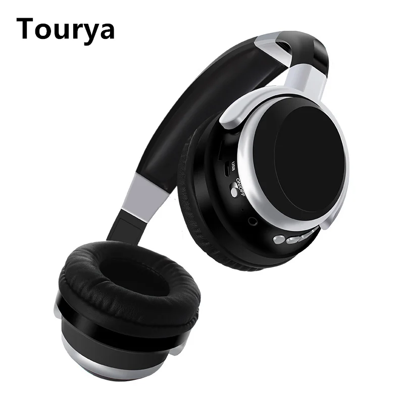 Tourya Беспроводной наушники с HD микрофон блютус Наушники Накладные бас гарнитура