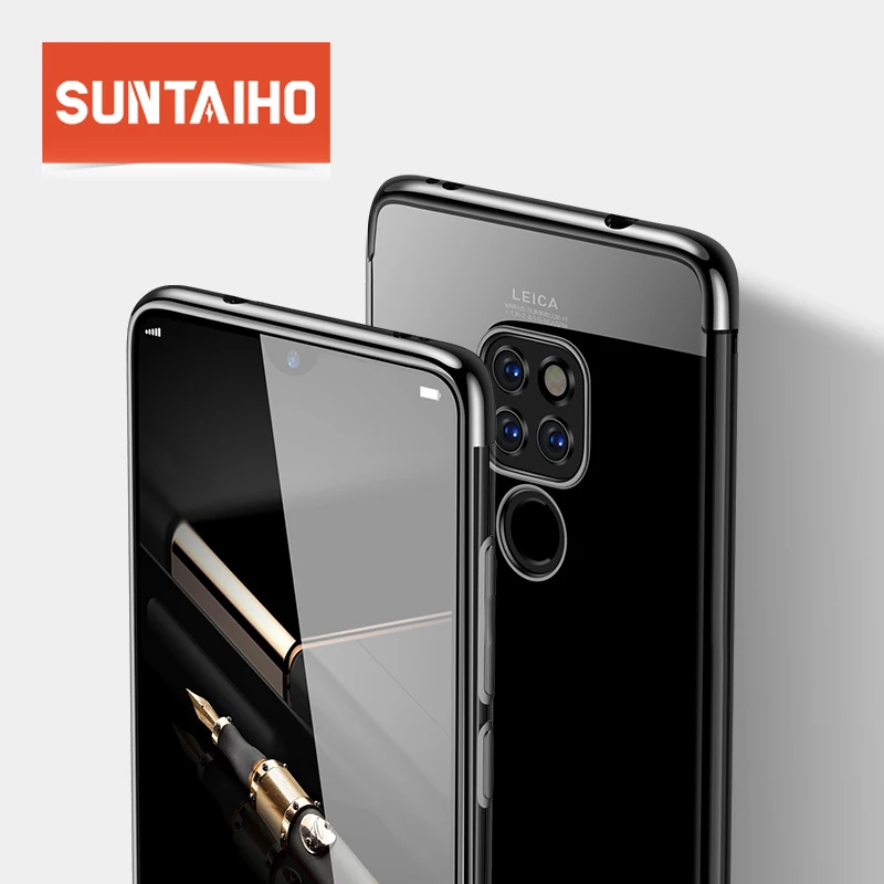 Чехол Suntaiho для Huawei P20 Lite Роскошный прозрачный чехол из ТПУ с силиконовым