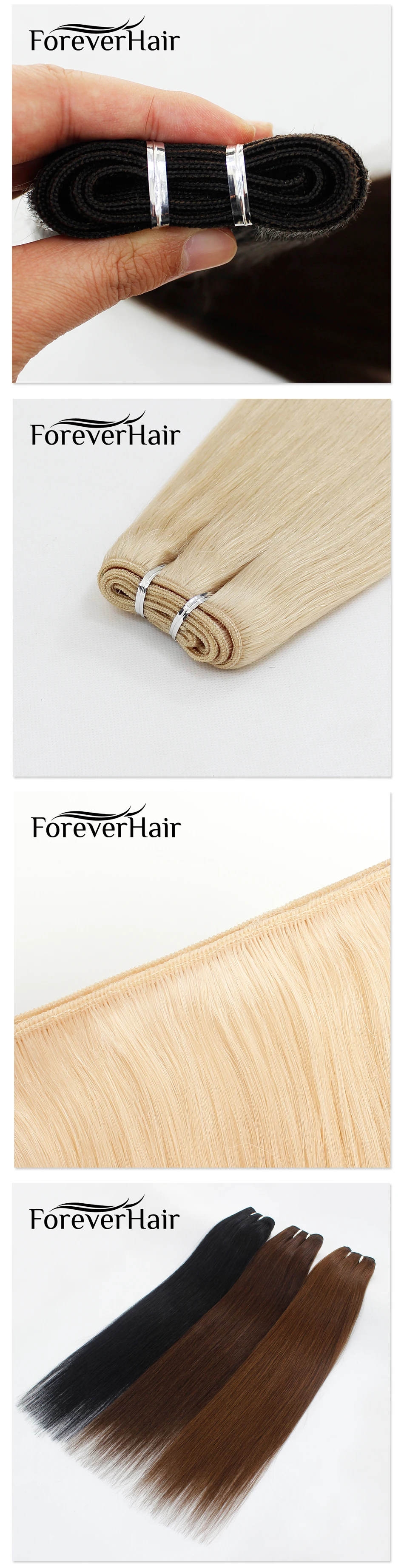 FOREVER HAIR 100 г/шт. 1" 18" 2" Remy человеческие волосы плетение прямые волосы для наращивания прядь платиновый блонд цвет пучок s 100 г/шт