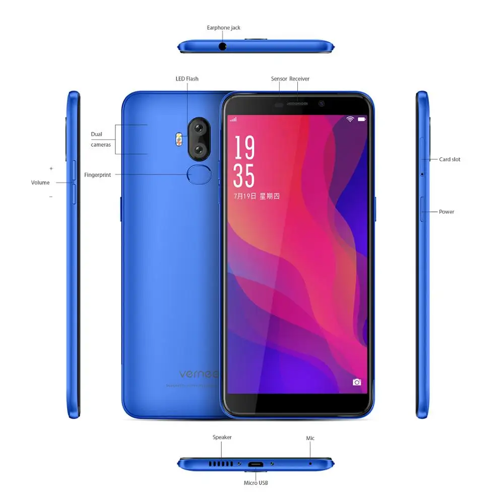 Vernee X2 мобильный телефон 3 Гб ОЗУ 32 ПЗУ экран 6350 дюйма 6 0 мАч|Смартфоны| |