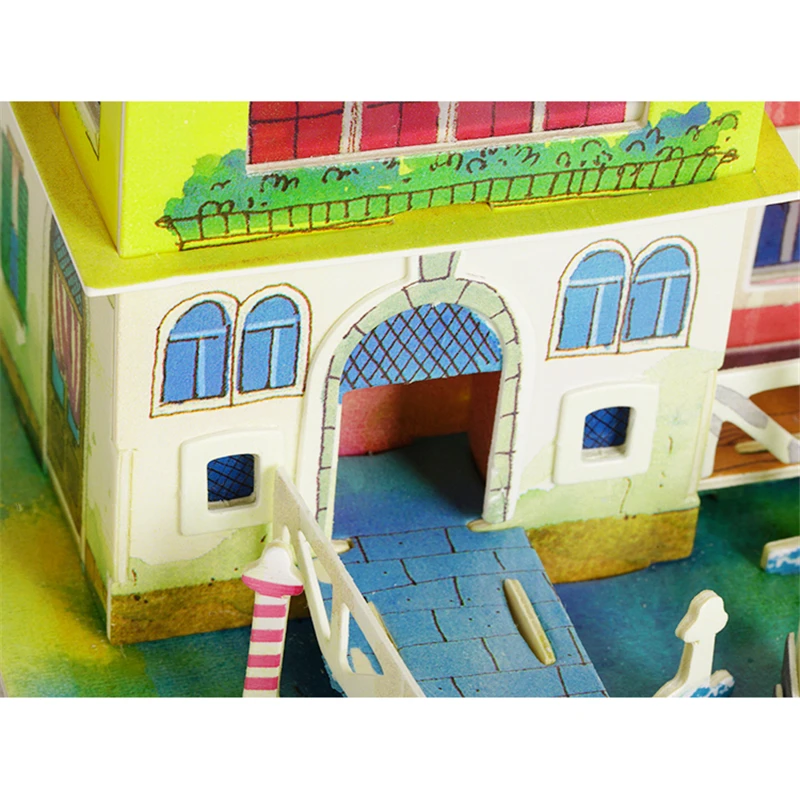 Robud новогоднее рождественское Кукольный дом с светодио дный свет DIY Миниатюрный