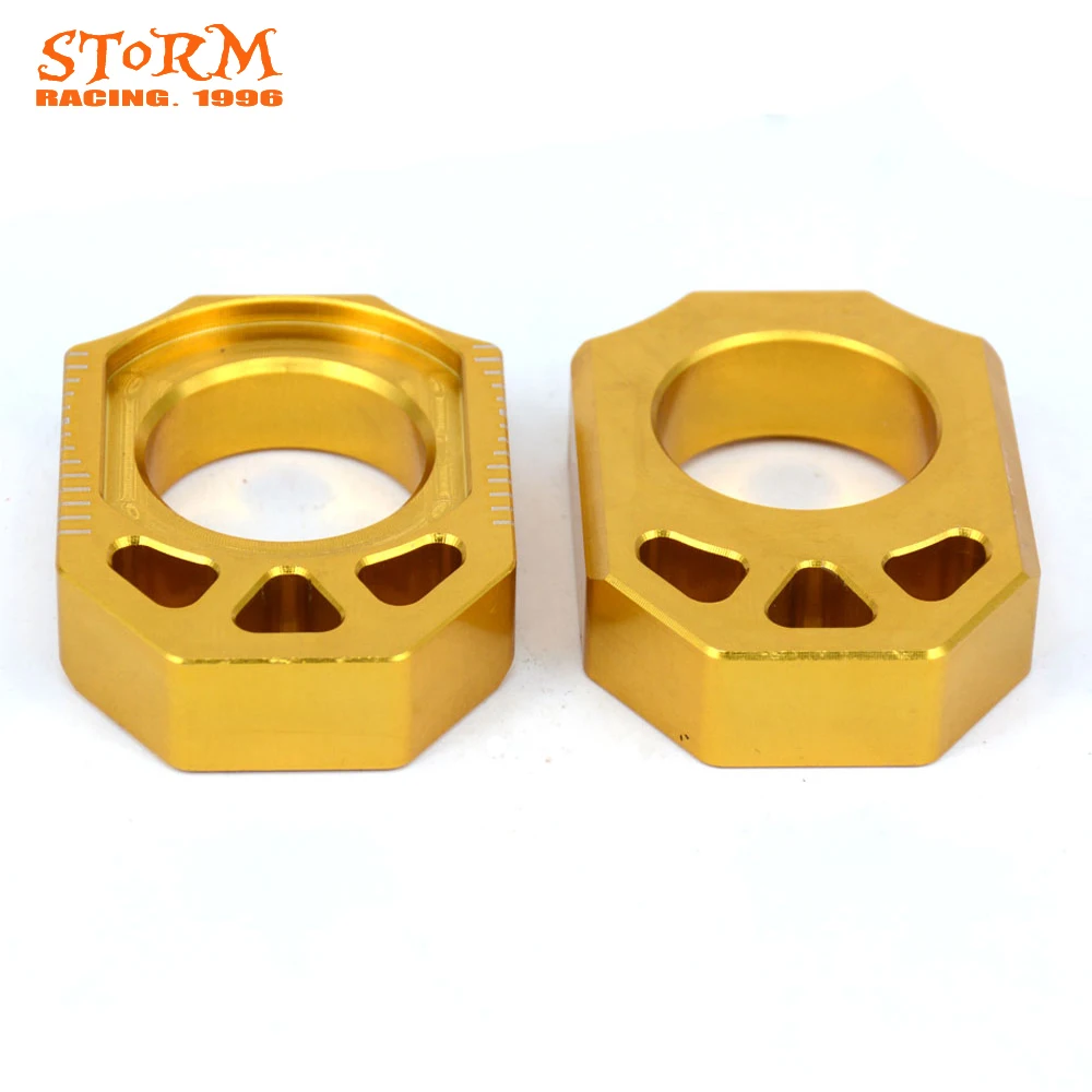 Мотоцикл CNC Золотая оси блок цепи регулятор для SUZUKI RMZ250 2004 2019 RMZ450 2005 RMX450Z 2010 2017