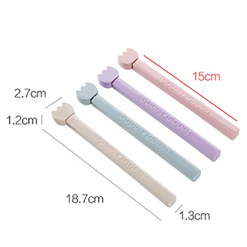 

4 PCS/lot Sealing Clip for Food Plastic Bag clips Reusable Bag Sealing Clips for Chip Bags and Kitchen Food Storage Bags
