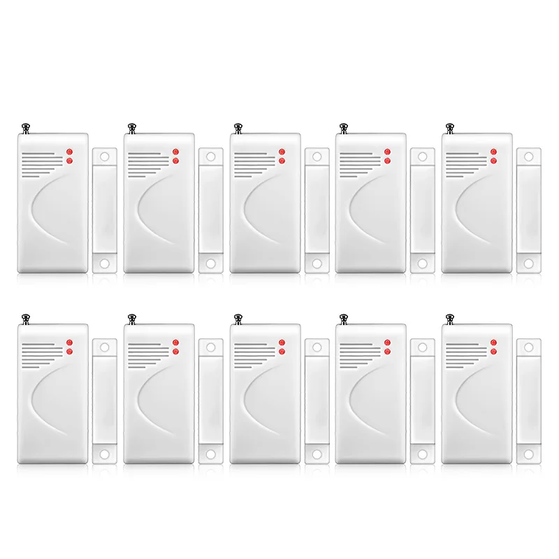 10pcs FUERS, 3 шт., 5 шт., 10 шт., 433 МГц, беспроводной датчик открытия, домашняя сигнализация, датчик безопасности, окна, двери, датчик зазора, детектор для DP500, панель сигнализации - Цвет: 10pcs