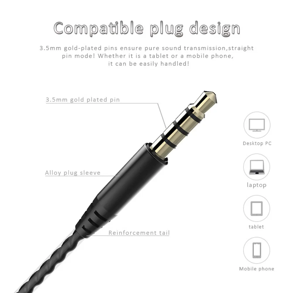 Стереонаушники VOBERRY HIFI с двойным приводом наушники-вкладыши басовые наушники для