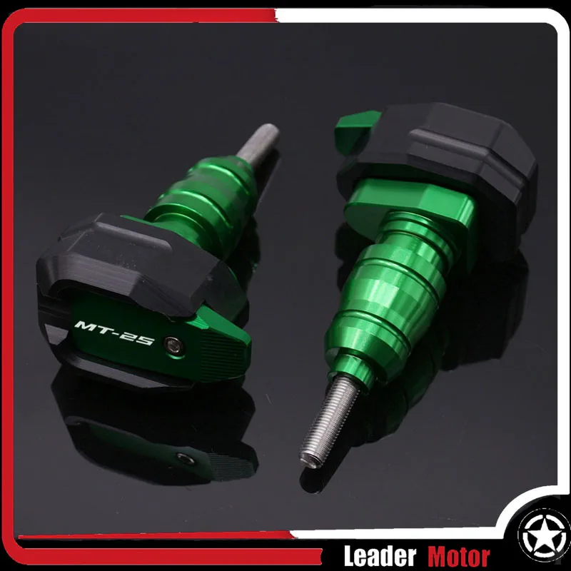 Green logo (MT-25) Подходит для YAMAHA MT-03 MT-25 YZF-R3 YZF-R25 YZF R3 YZF R25 защита от падения рамки слайдер обтекателя гвардии Анти ночлега протектор - Цвет: Green logo (MT-25)