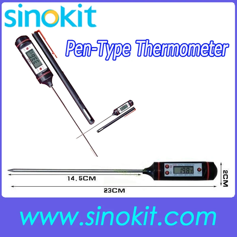 

Free Shipping 2pieces per lot Probe-type Cooking/Meat Food digital thermometer WT-1