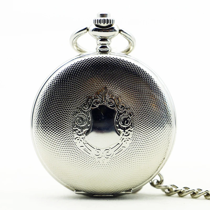 5 шт./лот винтажные серебряные часы с автоподзаводом Механические карманные на