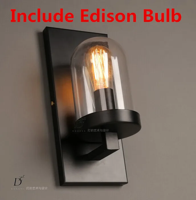 Креативная американская промышленная настенная лампа Эдисона винтажное бра