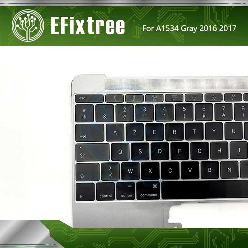 Серый корпус Topcase C для Macbook Retina 12 дюймов A1534 верхний с клавиатурой французский