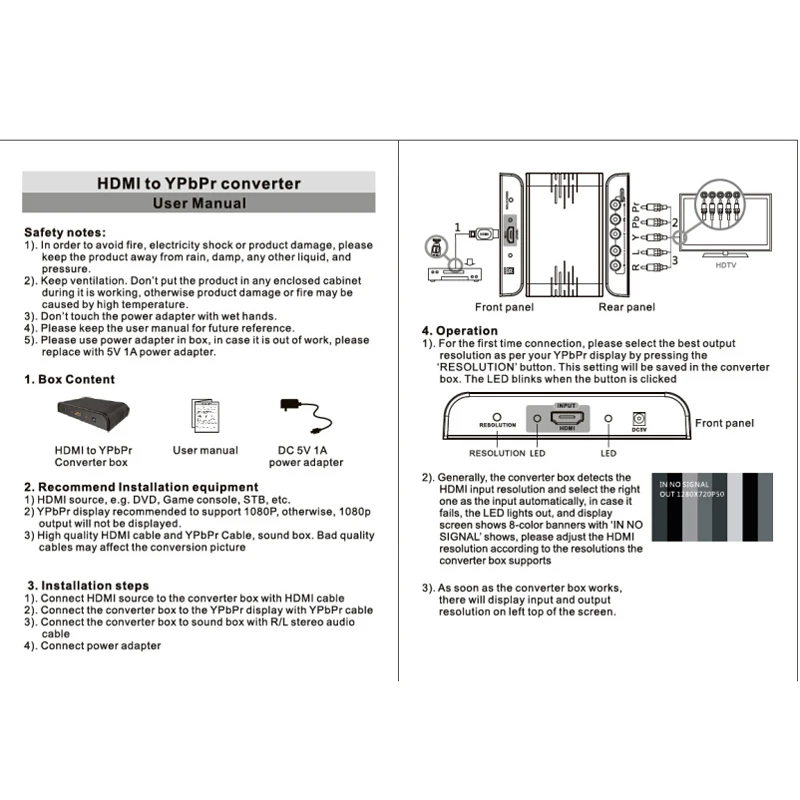 Effelon HDMI к компонентный ypbpr + R/L аудио конвертер V1.3 1080 P видео | Электроника