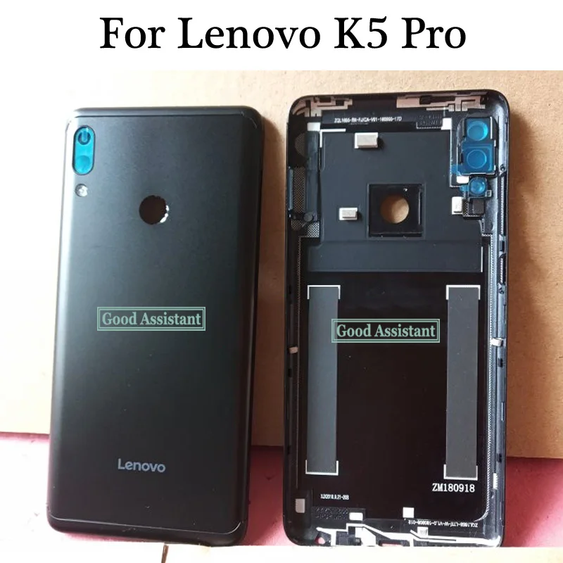 Черный корпус 6 0 дюйма для Lenovo K5 Pro L38041 задняя крышка батарейного отсека Корпус