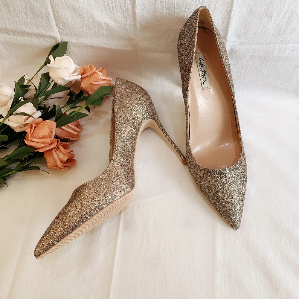 Free shipping fashion women Pumps Multi color glitter point toe high heels shoes bride wedding shoes Stiletto heeled brand new