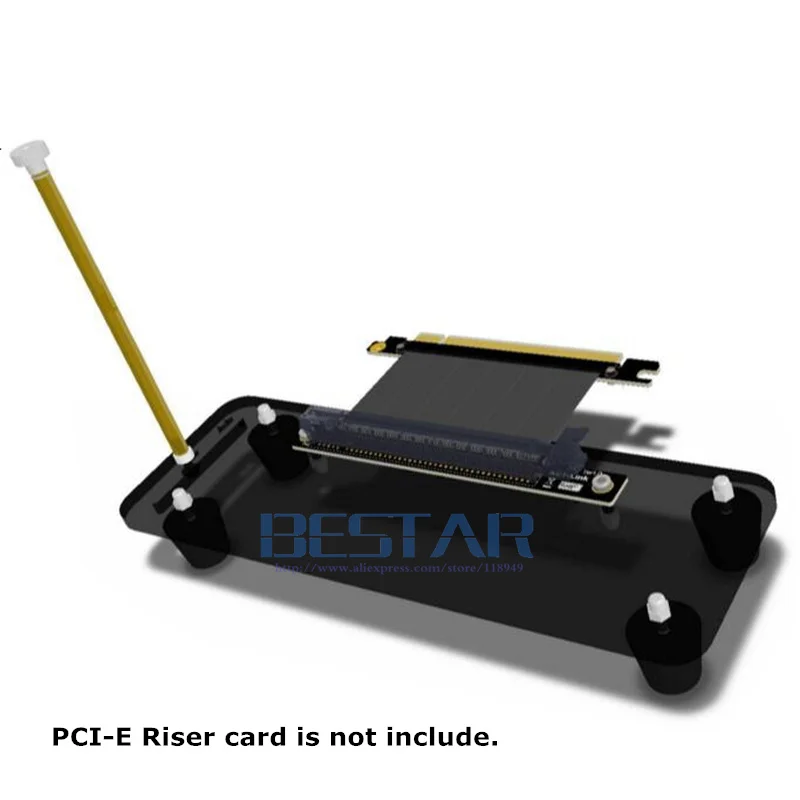 Фото Подставка для видеокарт, чехол для самостоятельной сборки ATX PCI-E, внешний встроенный Монтажный кронштейн с подставкой для переходного кабеля pcie x1 x4 x16, версия R L №3