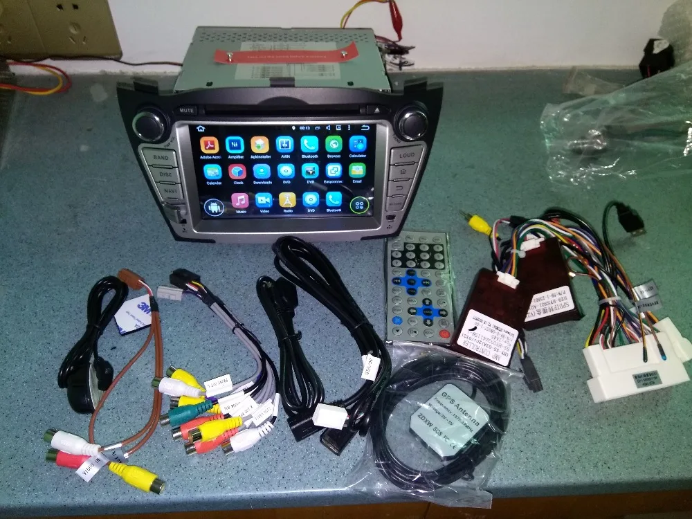 Восьмиядерный 7 'Ǝ ядер Android 9 0 автомобильный Радио dvd плеер GPS для Hyundai TUCSON IX35 2009