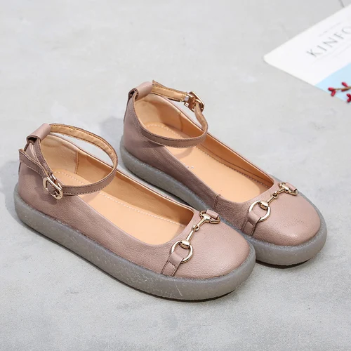 PEIPAH mary janes/Женская обувь на плоской подошве из натуральной кожи; Chaussure Femme; повседневная обувь на плоской подошве без застежки; женская обувь; tenis feminino - Цвет: 2