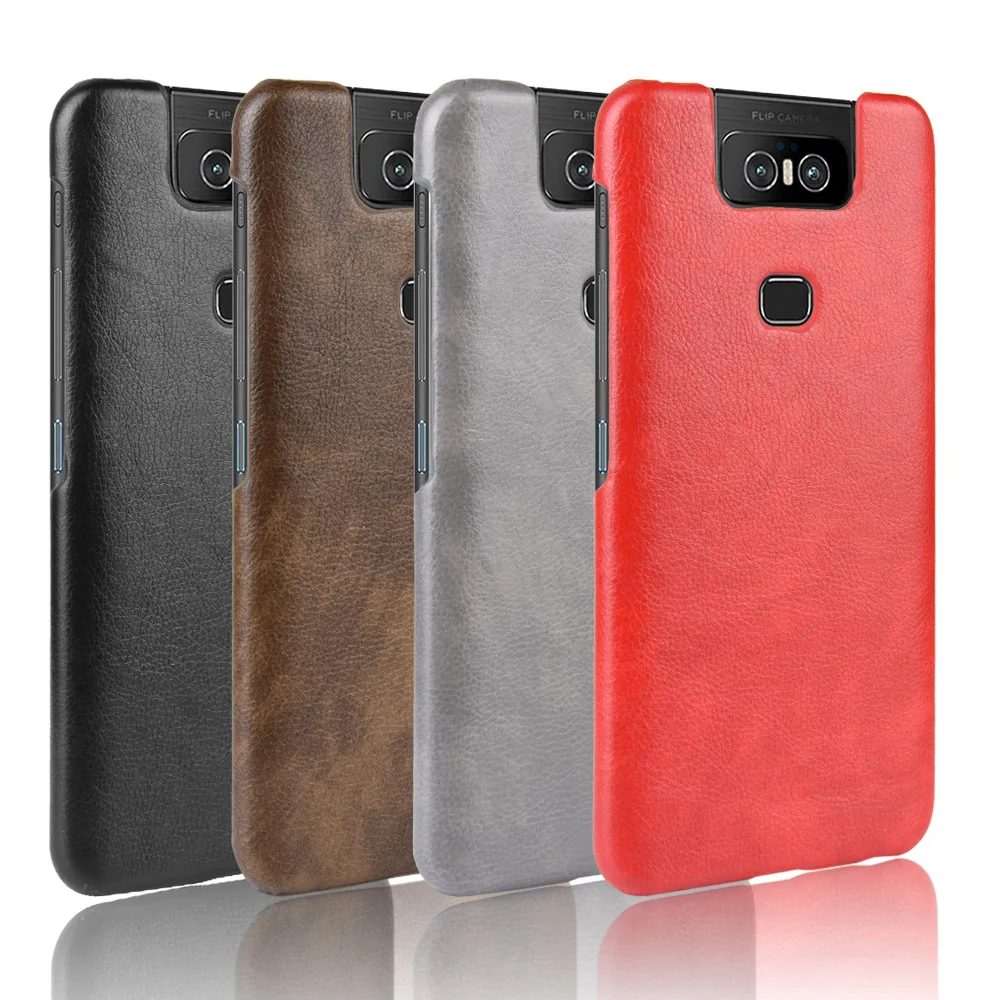 Чехол для Asus ZenFone 6 ZS630KL чехол-книжка из искусственной кожи с узором Личи чехол Zenfone