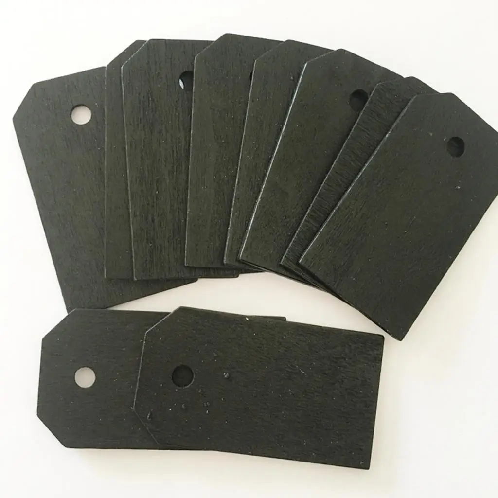 25 Pieces Blank Wood Wooden Gift Tags Blackboard Chalkboard Message Board | Дом и сад