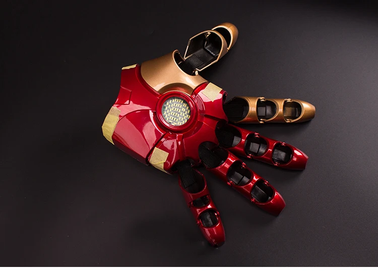 Estartek 1/1 ABS настоящий человек Косплей IRONMAN MK43 ручной шлем со светодиодный светильник для фанатов подарок на праздник