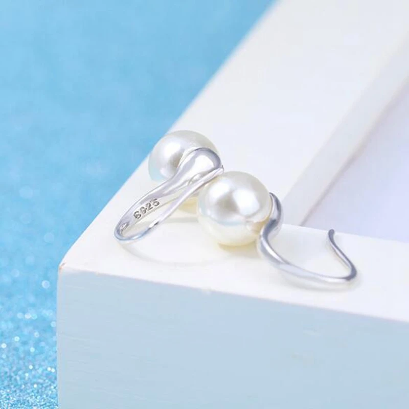 Серьги женские OMHXFC из серебра 925 пробы с жемчугом | Украшения и аксессуары