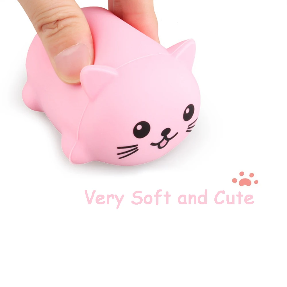 8 шт./компл. Kawaii Squishy Cat/Собака электрический музыкальный инструмент игрушки набор антистресс Squeeze анти светодио дный стресс светодиодные игрушки креативные подарки
