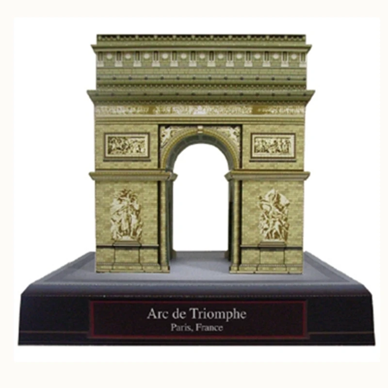 Arc de Triomphe Парижская забавная 3d Бумага Diy Миниатюрная модель набор игрушка